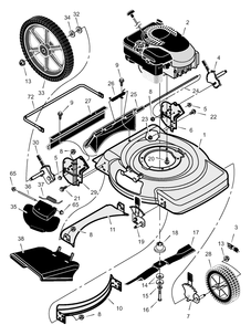 Part Location Diagram of F-000504J Briggs and Stratton Instruction Book